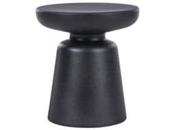 Mesa De Apoio Beliani Tofet De Material Sintético Preto 39x39x44