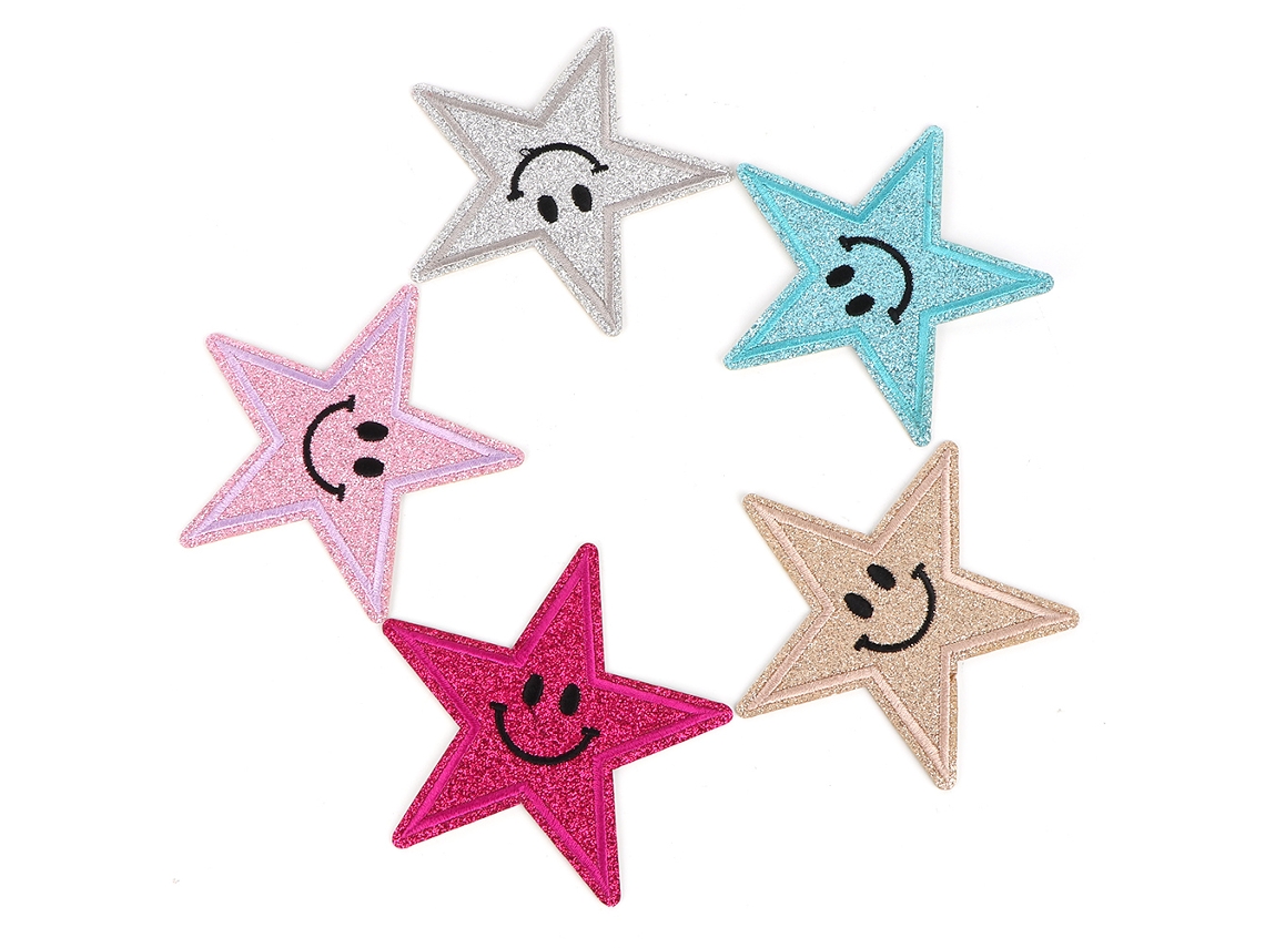 Lurelia Patches Bordados Termocolantes 5 Peças 9 Cm 3,5 Pol Roupas Acessórios