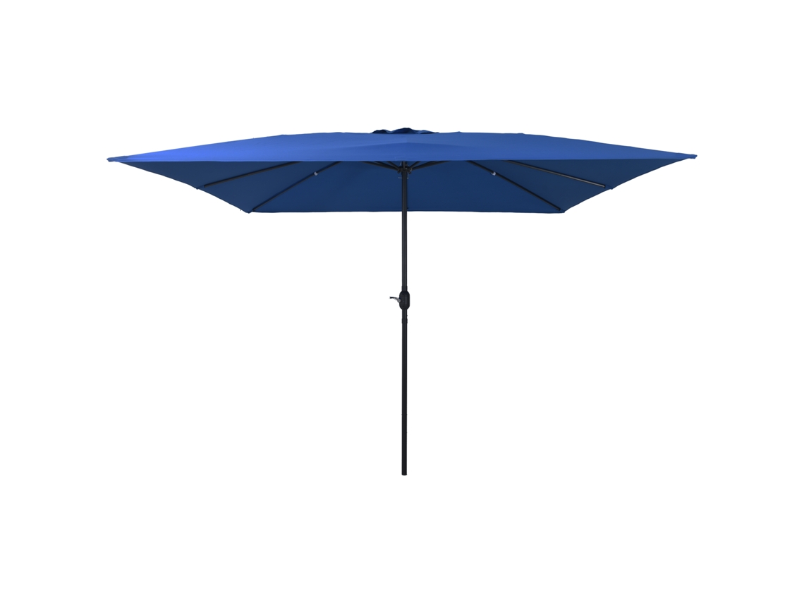 Conjunto 1 Guarda-sol De Jardim Vidaxl Azul Poliéster (295 X 295 X 245 Cm)