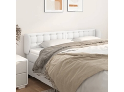 Cabecero con Alas de Piel Sintética 203x23x78/88cm Blanco