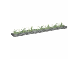 Vidaxl Canteiro Elevado/cesto Gabião 270x30x10 Cm Aço Galvanizado