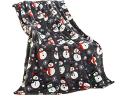 Manta de Inverno Syjym com Tema Natalino em Vermelho e Verde Flanela Aconchegante Quentinha para Casa Decorati