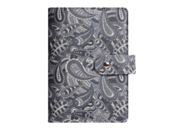 A6 Business Notebook, Cashew Style Macaron Loose Leaf Planner, Budget Ledger, Gray Single Cover