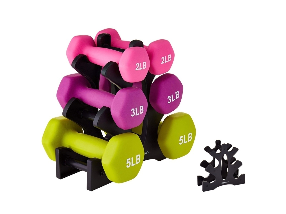 Suporte De Halterofilismo Triangular 3 Andares Para Academia Em Casa 23x22.5x8.5cm
