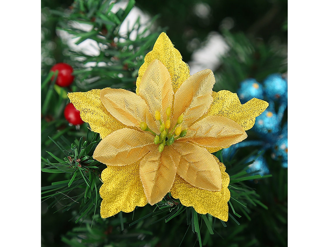 Flor De Natal Duas Camadas Multicolorida