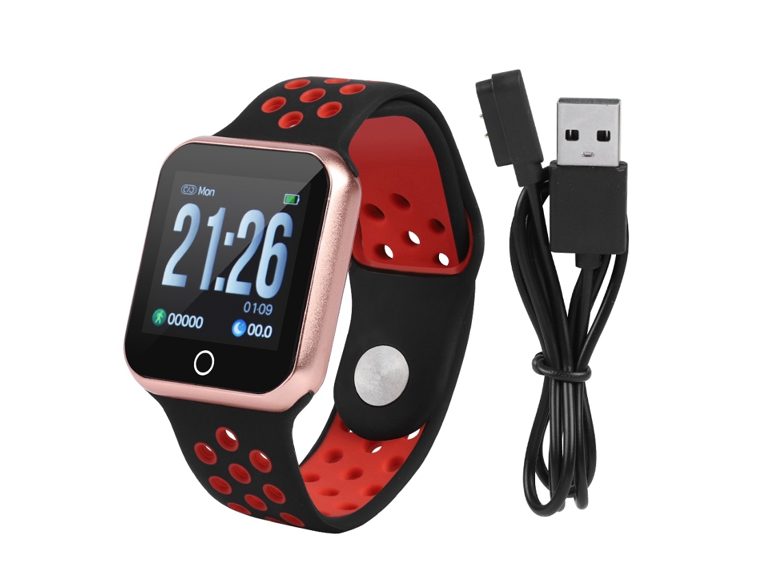 Pulseira Inteligente S266 à prova d'água Ip67 com pedômetro e monitor de pressão arterial