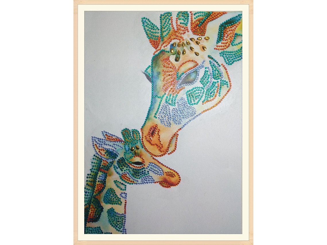 Diy Pintura de Diamante com Strass Girafa Arte Decorativa Primerox S/MARCA