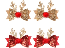Pinzas Para El Pelo De Ciervo, Decoración Navideña, Adecuadas Para Niñas, Navidad
