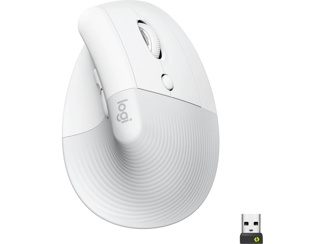 Rato LOGITECH Lift Off White (Outlet Caixa Aberta - Wireless - 4000 dpi - Branco)