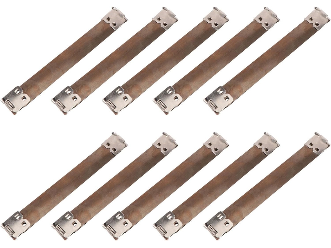 Conjunto De 10 Dobradiças Prateadas Para Embalagens, 12 Cm