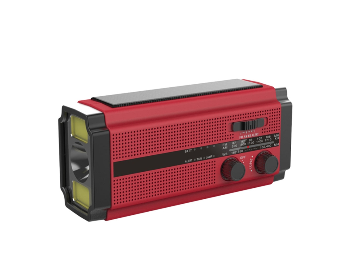 Rádio EOOCOO de Emergência com Carregamento de Manivela