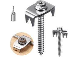 Pregos de aço inox AQUAFORGE para cerca de jardim, pacote com 50 unidades