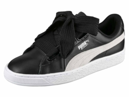 Puma basket heart nere on sale