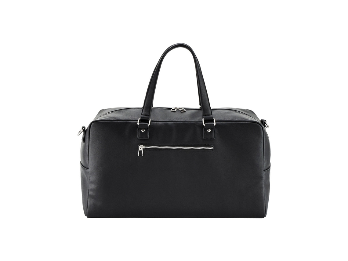 Quadra Tailored Luxe Läderlook Pu Weekendväska Tamanho Único Preto AQUAFORGE