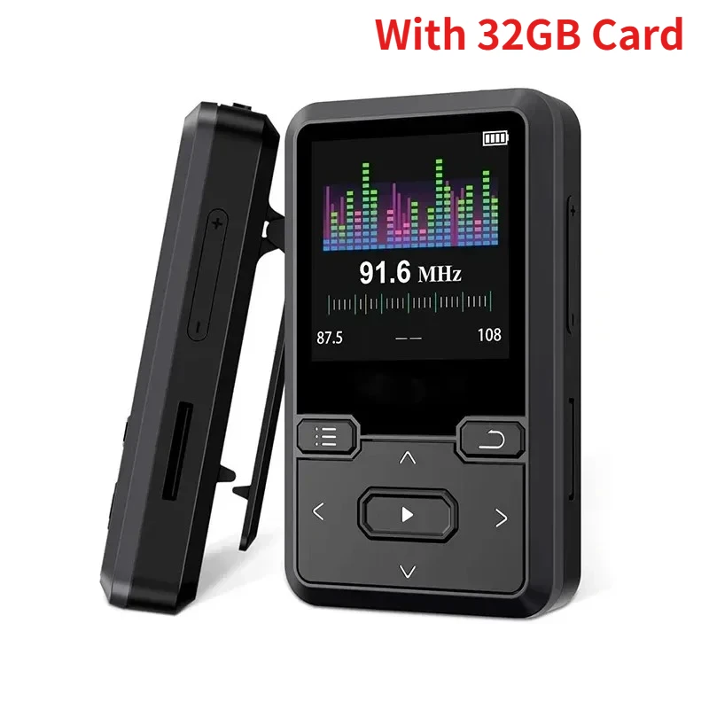 (32 Gb) Gravador De Voz Digital Hd Portátil De 1,5 Polegadas, Mini Reprodutor De Mp3 Com Clip