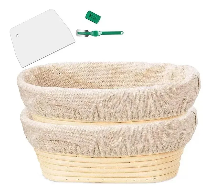 Conjunto De Cestas De Fermentação Banneton Para Pão De Fermentação Naturalvayotoy