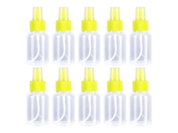 2026 10 Peças/conjunto Garrafas Atomizadoras Dispensadoras de Bomba 55ml Vazias Transparentes para Viagem Perfume Líquido Cosmético Plástico