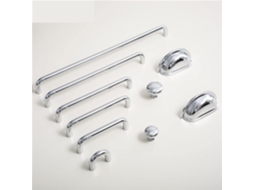 Puxador Longo Em Latão Cromado Brilhante Para Móveis, Ideal Para Guarda Roupas, Armários De Cozinha, Closets, Mesas De