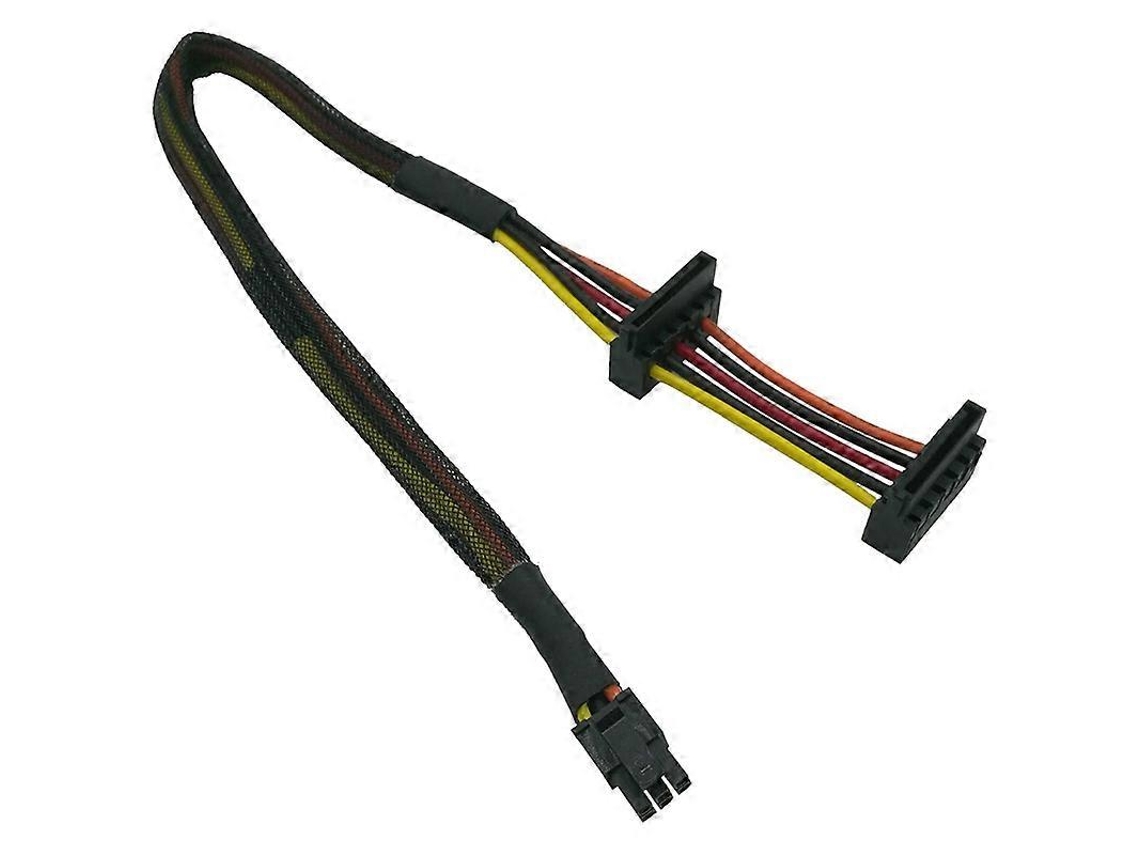 Cabo De Alimentação Sata Para Hdd, Adaptador Sata De 15 Pinos X2 Para Mini Atx De 6 Pinos Para Computadores Das Séries 3653 E 3650. Aquaforge