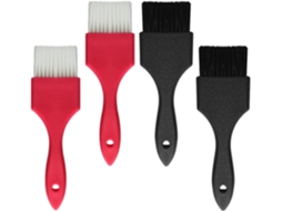 Conjunto de 4 pinças para tingir cabelo, ideais para aplicação em salões de cabeleireiro.