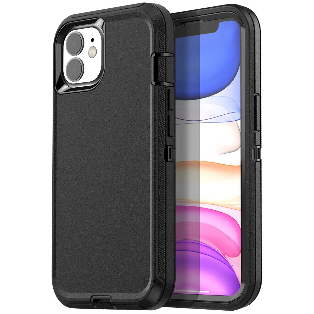(preto, Iphone 15 Pro Max) Capa Rígida, Resistente A Quedas E Impactos, Compatível Com Carregamento Sem Fio