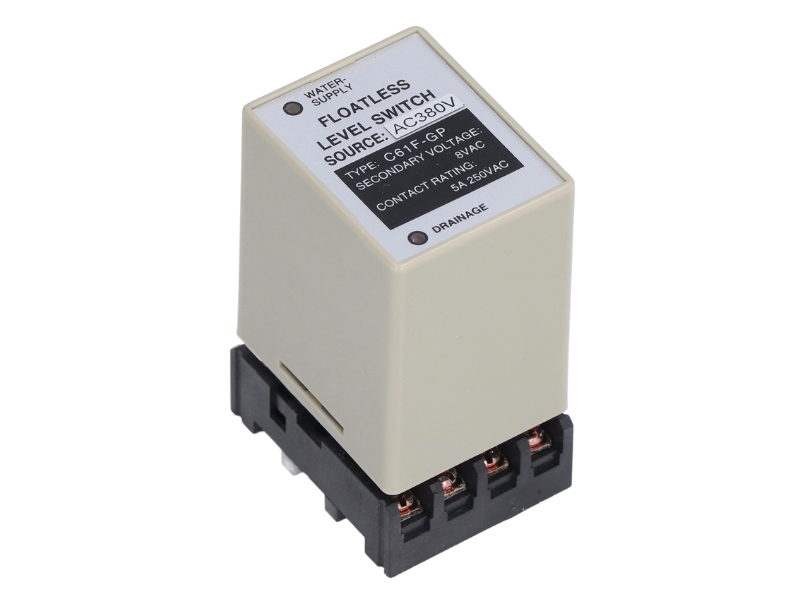 Controlador de Nível de Água Relé Sem Flutuador Interruptor Ac 380v 50/60hz C61f‑gp