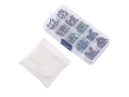 100pcs Olhos De Segurança De Plástico Coloridos 10mm Para Bonecas E Brinquedos De Pelúcia