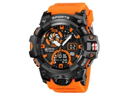 Relógio Esportivo Multifuncional Stryve S8027 Com Cronógrafo E Display Duplo Luminoso Para Estudantes.