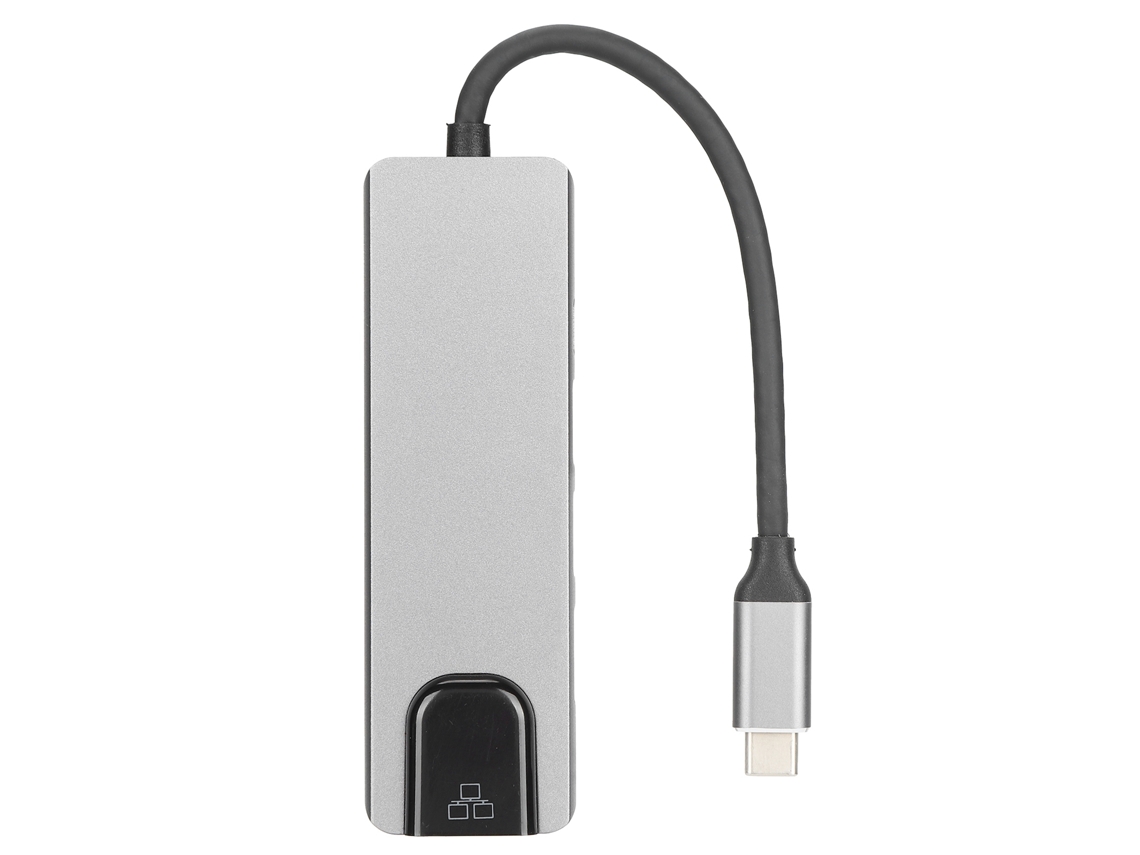 Aetheria concentrador Type c 5 em 1 com 2 Usb, Interface Multimídia Hd e Porta Rj45