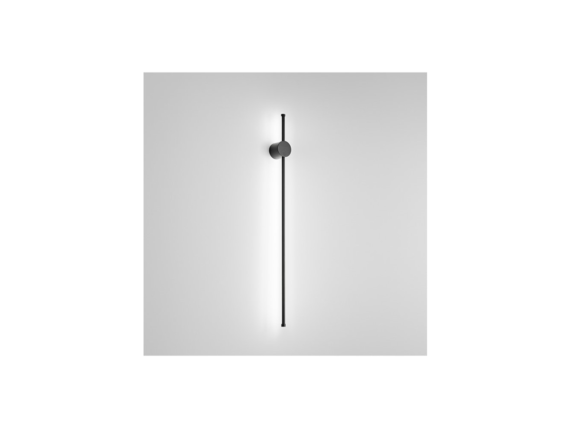 Clock Aplique Led em Alumínio 20W 3000K PERENZ 97 Cm Preto