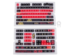 Aetheria 158 Keycaps Pbt Perfil Cherry para Teclado Mecânico com Puxador, Durabilidade Longa e Compatibilidade Universal