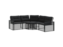 Garden Sofa, Garden Sofas Vidaxl Preto Rattan / Vime (n/a)