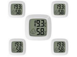 Termo Higrômetro Digital Zywuoy, Pacote Com 5 Unidades, Termômetro Digital, Higrômetro, Medidor De Temperatura
