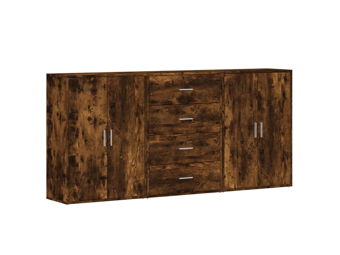Sideboard, Sideboards Vidaxl Marrom Madeira Processada (n/a)