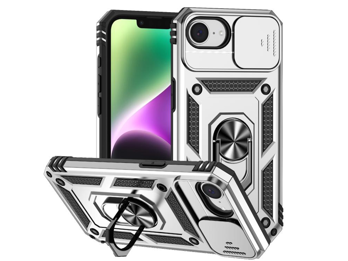 Capa Para Iphone 16e - Suporte Deslizante Para Câmera