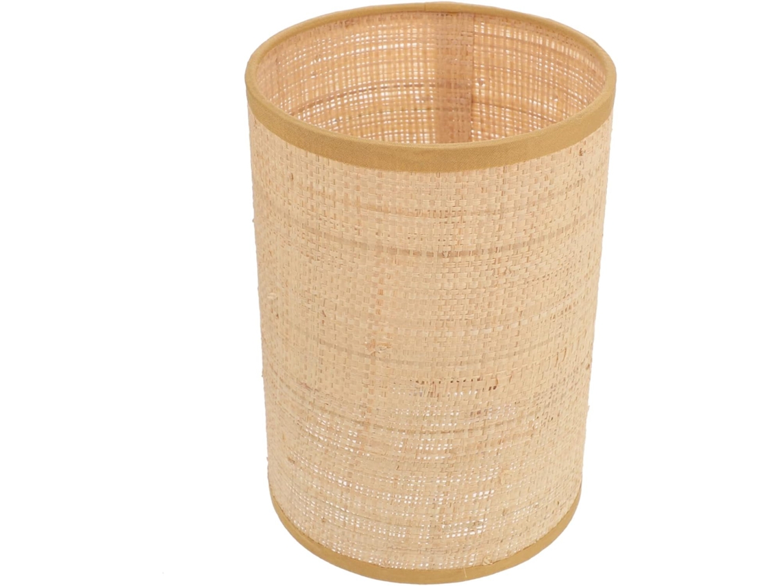 Abajur de Mesa Rústico e Elegante em Rattan com Soquete E27 para Quarto. SFUSHOS