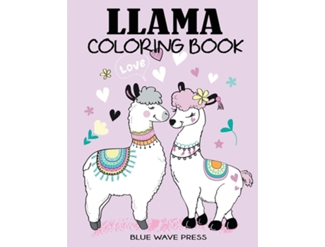Livro Llama Coloring Book De Blue Wave Press (inglês)