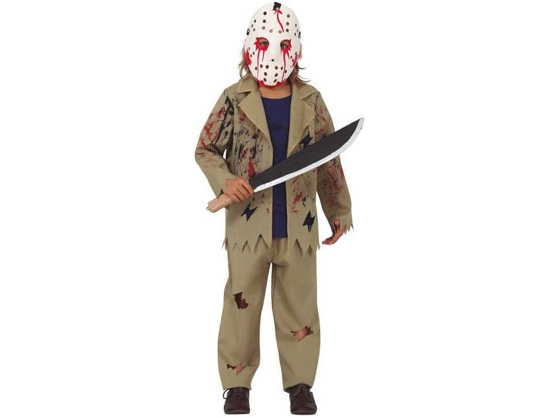 Fato de Menino GUIRCA psicopata mascarado (Tam: 7-9 Anos)