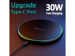 Carregador Sem Fios De 30 W Com Carregamento Rápido Para Smartphones