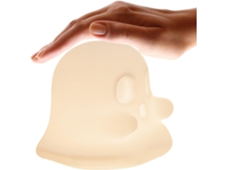 Luminária noturna fantasma de silicone com intensidade ajustável.