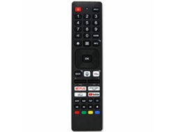 Comando À Distância Para Tv Compatível Com Sharp Rmc0155n, Com Atalhos Netflix E Prime Video