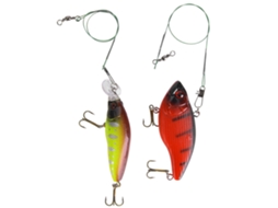 Lure Bait Set (attracts Fish, Sharp Treble Hooks) 2pcs Boxed Vib Minnow Double Fish Fishing Lure Tackle