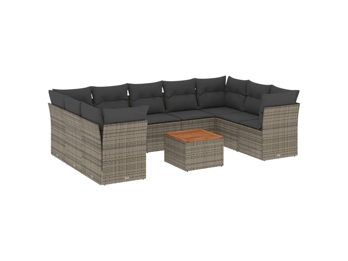 Garden Sofa Set, Garden Sofa Sets Vidaxl Cinzeto Rattan / Vime (n/a)