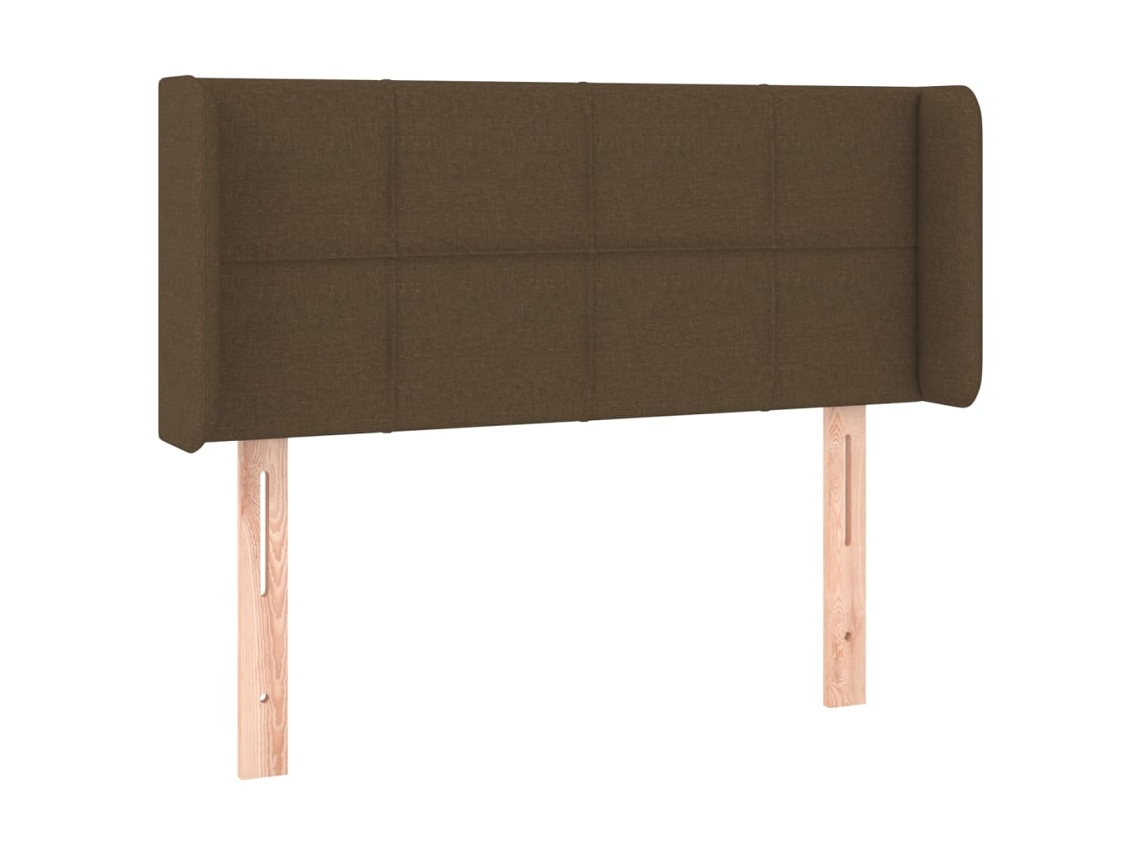 Cabeceira de Cama com Abas Tecido Castanho MAISON EXCLUSIVE 83x16x78 cm