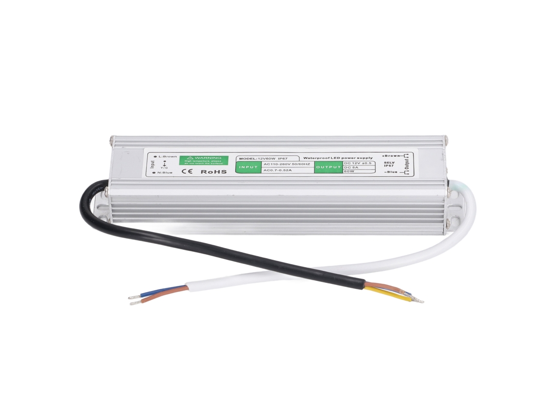 Controlador Led IP67 HKJ com Fonte de Alimentação 12vdc 60w