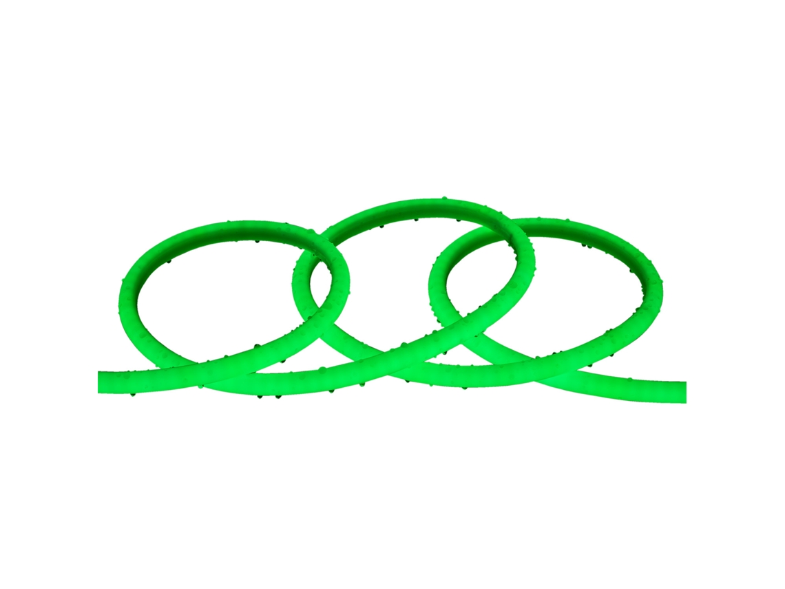 Fita Led Neon Regulável 220v Circular 8w/m Corte 100cm Ip65 N-flex14 A Medida Verde 50 M