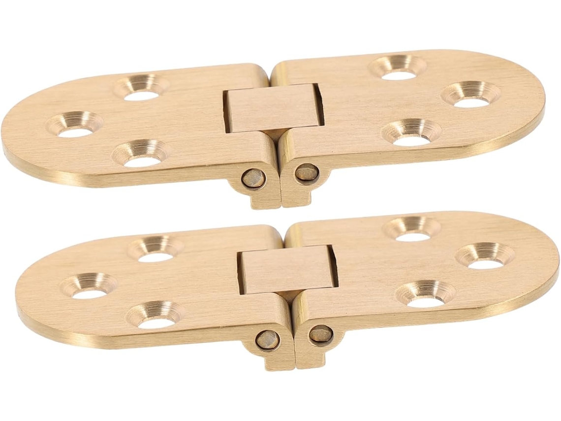 Dobradiças De Mesa Em Latão, Conjunto 2 Peças, Para Porta Armário,