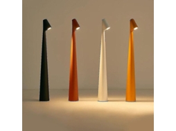 Lâmpada De Mesa Led Portátil Com 3 Níveis De Intensidade E Design Elegante Em Alumínio Puro Brown