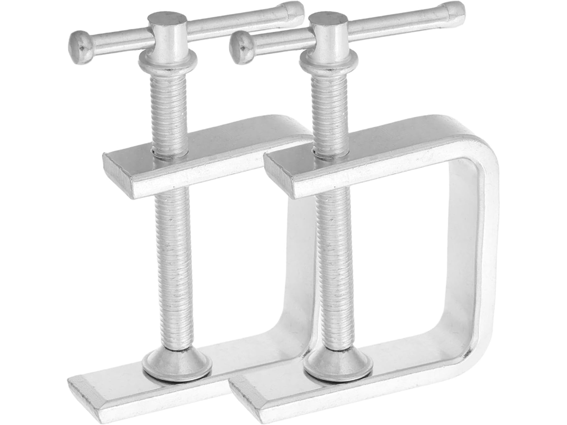 Conjunto De 2 Grampos Tipo G Reforçados Marcenaria, Ferramentas Ajustáveis Projetos De Bricolagem, Fixação