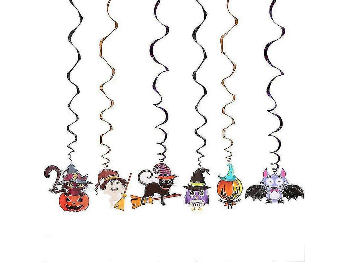 18 Peças De Decoração De Halloween Em Formato De Redemoinho Ly Ebike